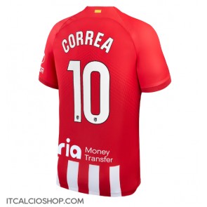 Atletico Madrid Angel Correa #10 Prima Maglia 2023-24 Manica Corta